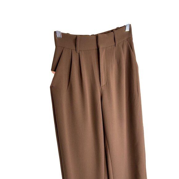 Abercrombie & Fitch Brown Wide-Leg Trousers - Picture 5 of 12